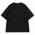 GALEX Sagrado Caos — Edición Lavado Vintage | Camiseta Oversize Negra | RF.400