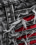 GALEX Inferno — Edición Ceniza | Jean Baggy Gris con Rojo Interior | RF.009