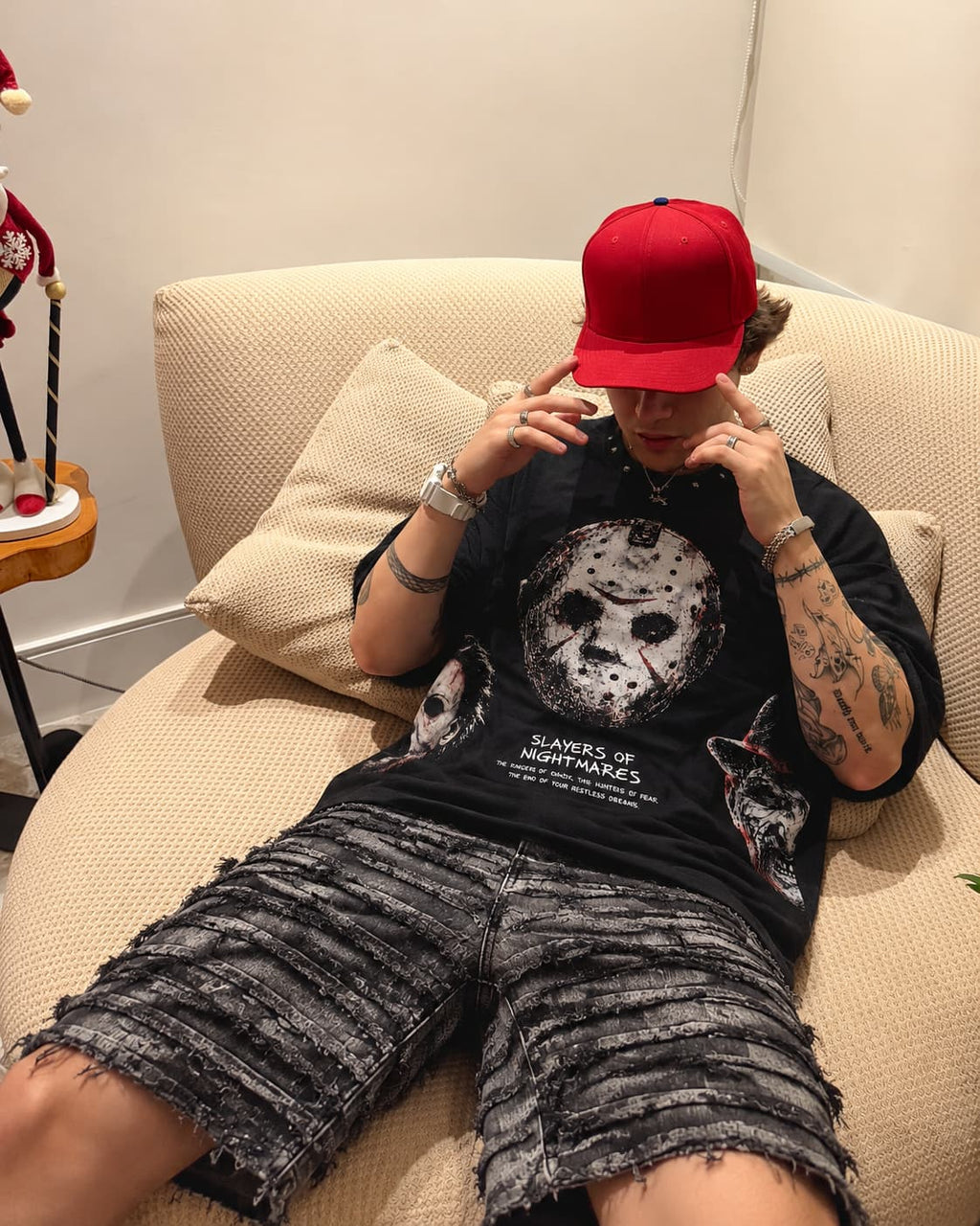 Pack Halloween GALEX — Edición Slayers of Nightmares | Camiseta + Bermuda Jean Destruida + Obsequio