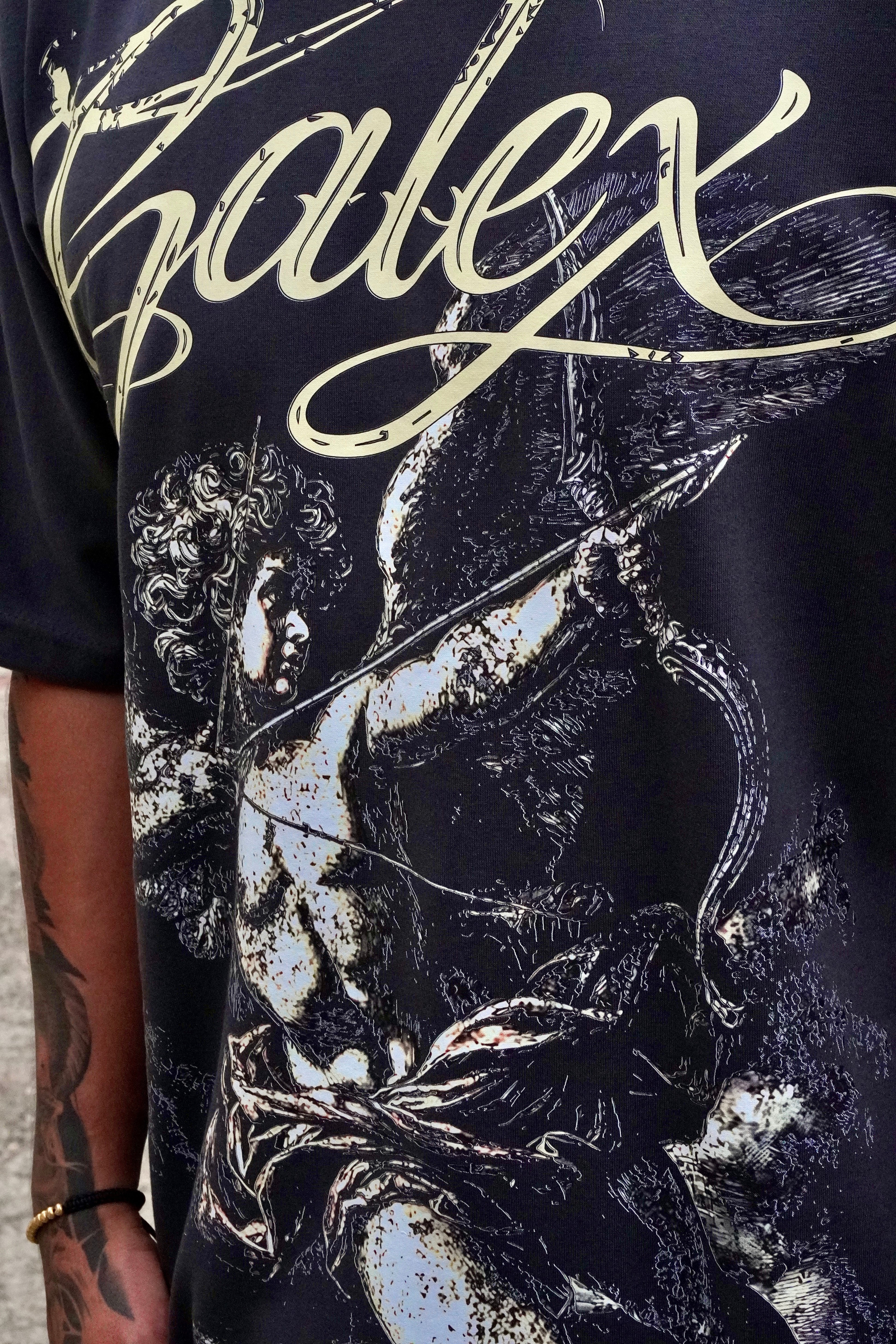 CAMISETA OVERSIZED - ANGEL GRIS