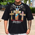 GALEX Dinamos — Edición Faith Over Fear | Camiseta Oversize Negra