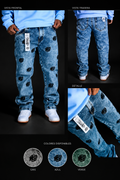 Jean Galex Logo G azul claro con logo bordado, GALEX RF.005