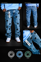 Jean Galex Logo G azul claro con logo bordado, GALEX RF.005