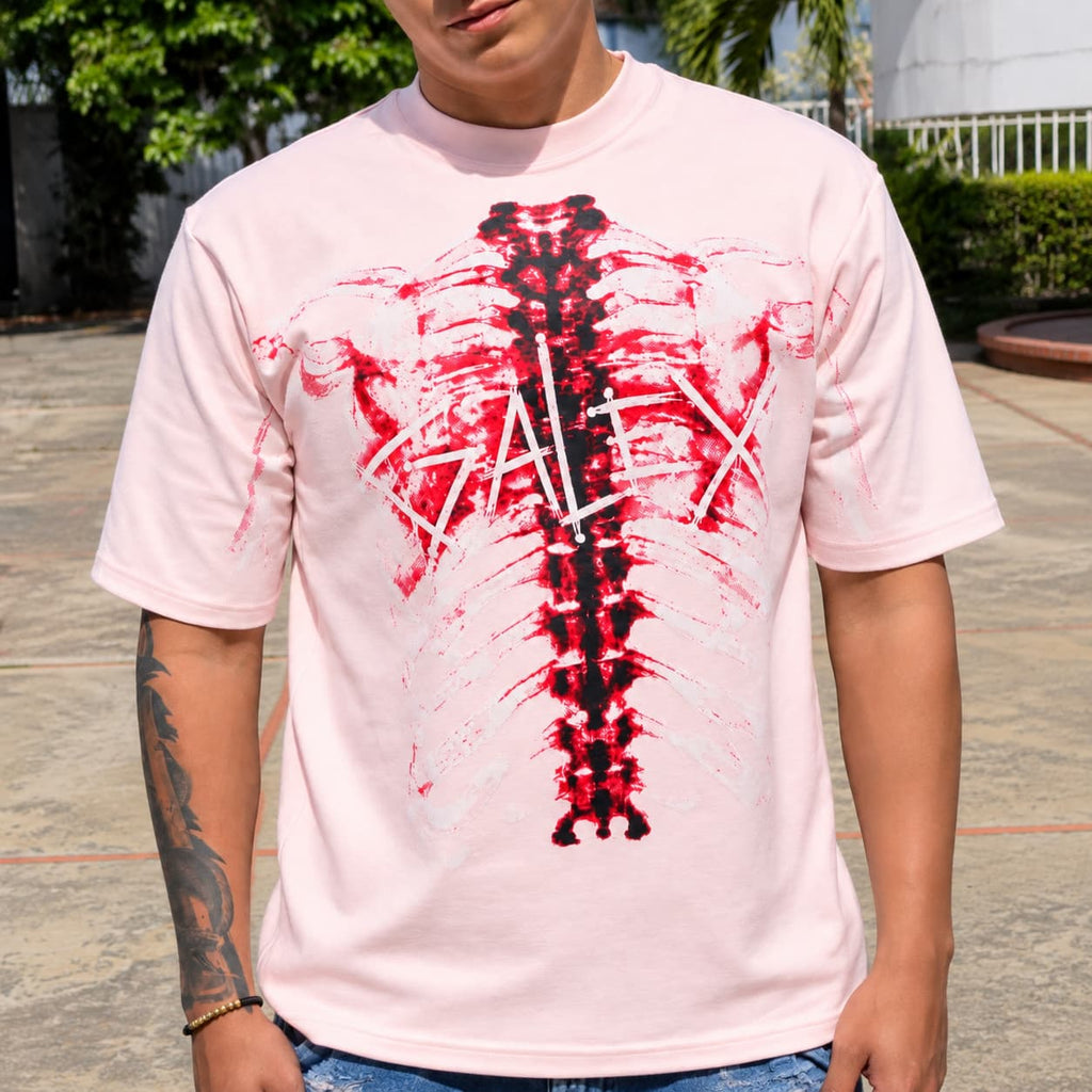 GALEX Esqueleto | Camiseta Oversize Rosa