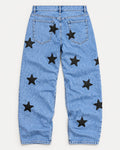 GALEX Estrellas — Edición Cuero | Jean Azul con Estrellas en Cuero | RF.001