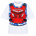 GALEX Chaleco — Edición Racing | Camiseta Oversize Blanca