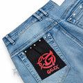GALEX Diamon — Edición Capas | Bermuda Jean Azul Destruida en Capas
