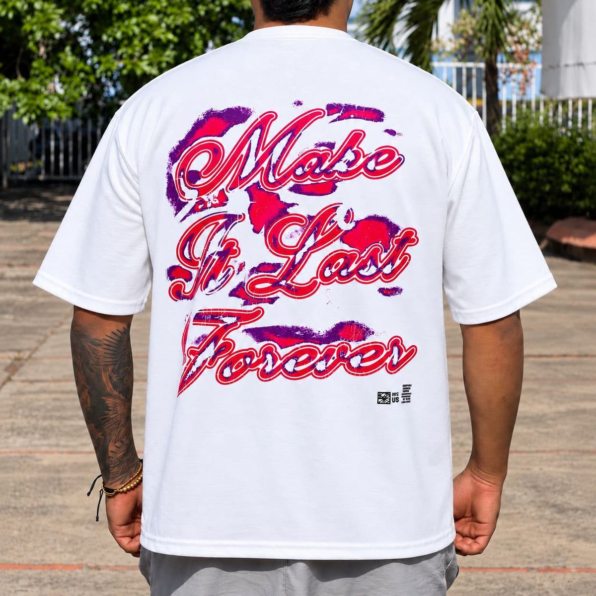 GALEX Studio — Edición Boca | Camiseta Oversize Blanca