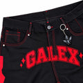 GALEX Varsity — Edición | Bermuda Jean Negra con Rojo