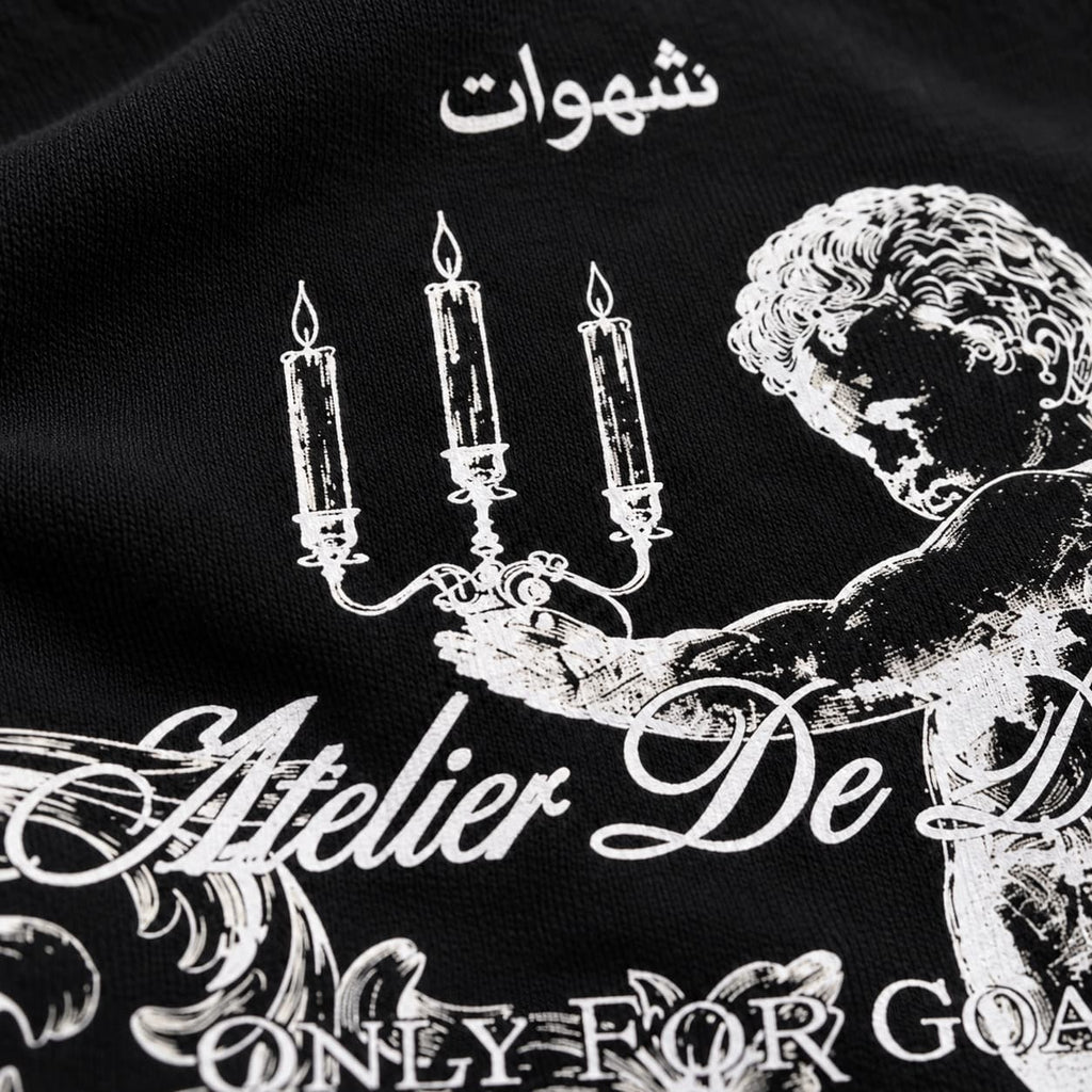 GALEX Paradise — Edición Ángel | Camiseta Oversize Negra
