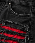 GALEX Inferno — Edición | Jean Baggy Negro con Rojo Interior