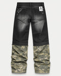 GALEX Combat — Edición Camuflaje | Jean Baggy Negro con Bota Camuflada | RF.011