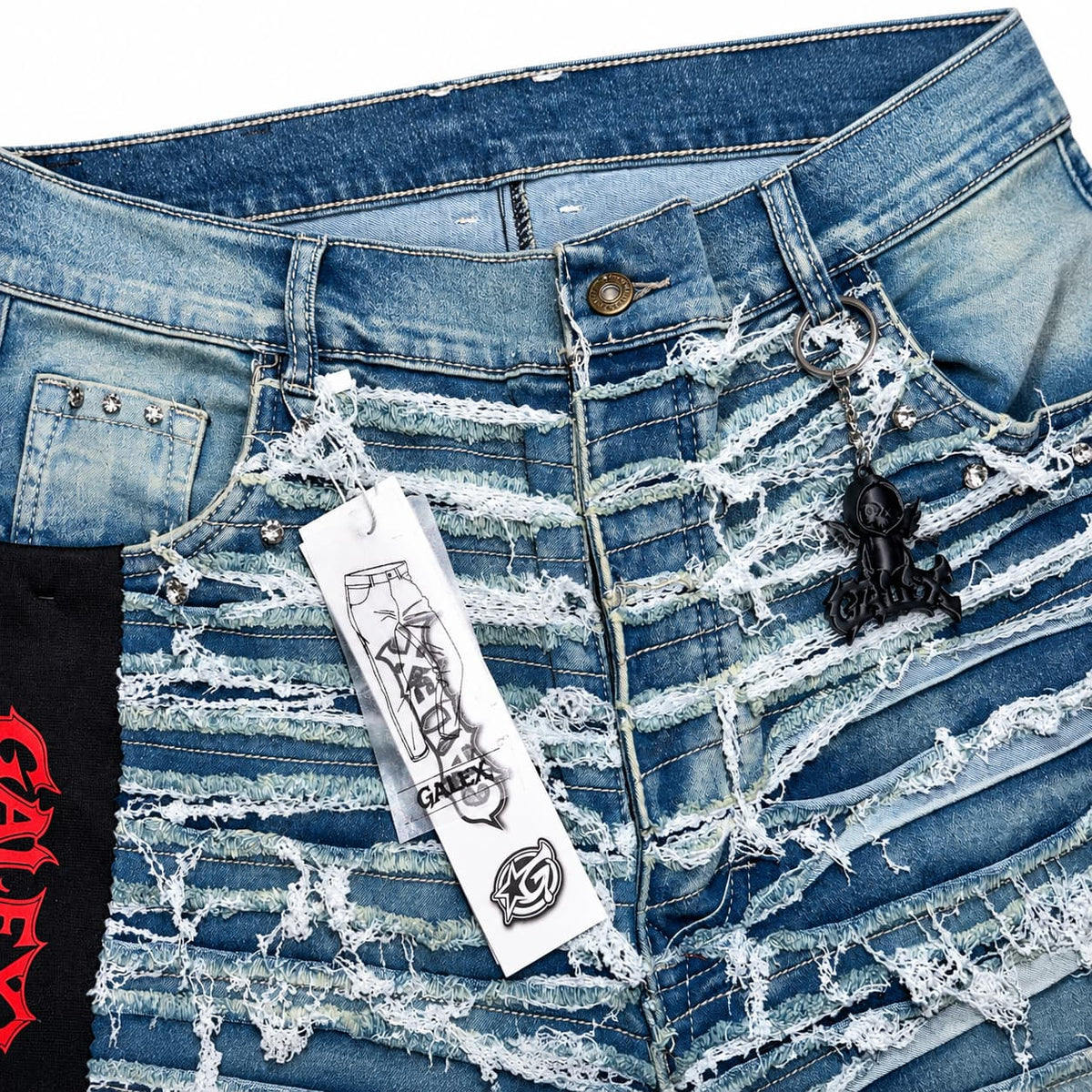 GALEX Diamon — Edición Capas | Bermuda Jean Azul Destruida en Capas