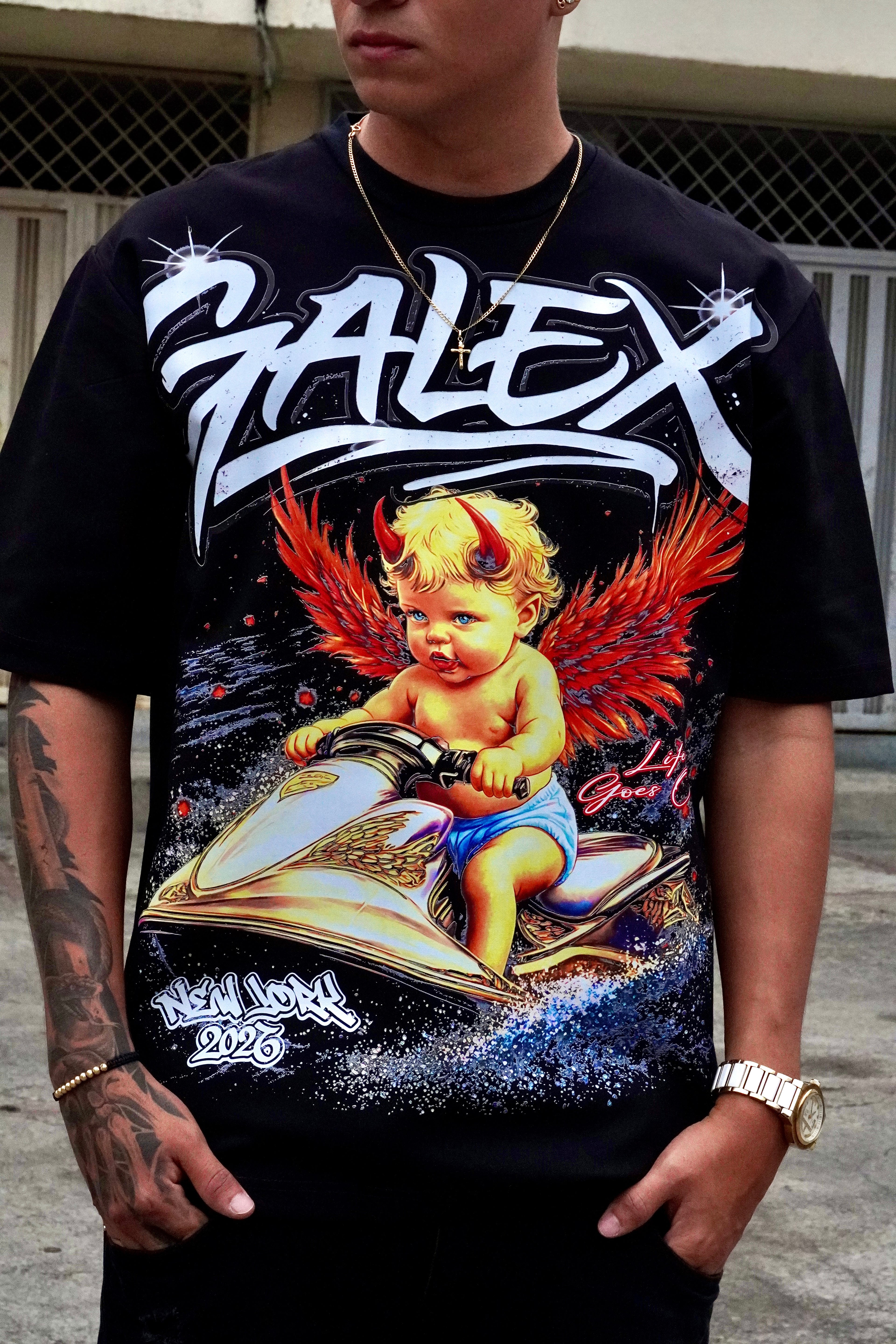 CAMISETA OVERSIZED - ANGEL SKY