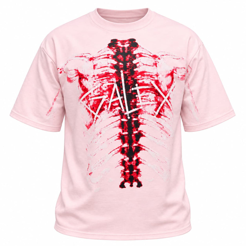 GALEX Esqueleto | Camiseta Oversize Rosa