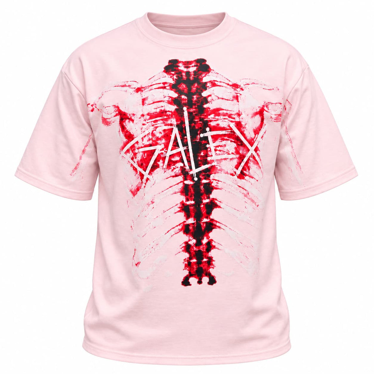 GALEX Esqueleto | Camiseta Oversize Rosa