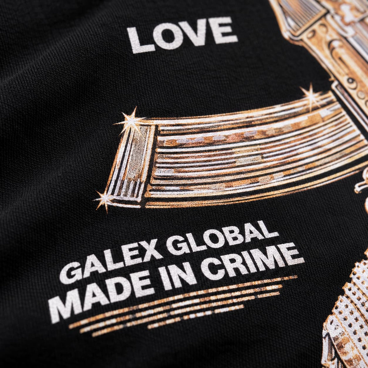 GALEX Calaver — Edición Black | Camiseta Oversize Negra