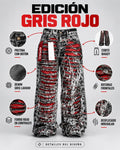 GALEX Gris Rojo Barbacha — Levanta Cola · Cintura de Avispa | Jean Gris con Rojo | RF.205