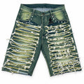 GALEX Barbacha — Edición Selva | Bermuda Jean Destruida Verde