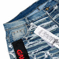 GALEX Diamon — Edición Capas | Bermuda Jean Azul Destruida en Capas
