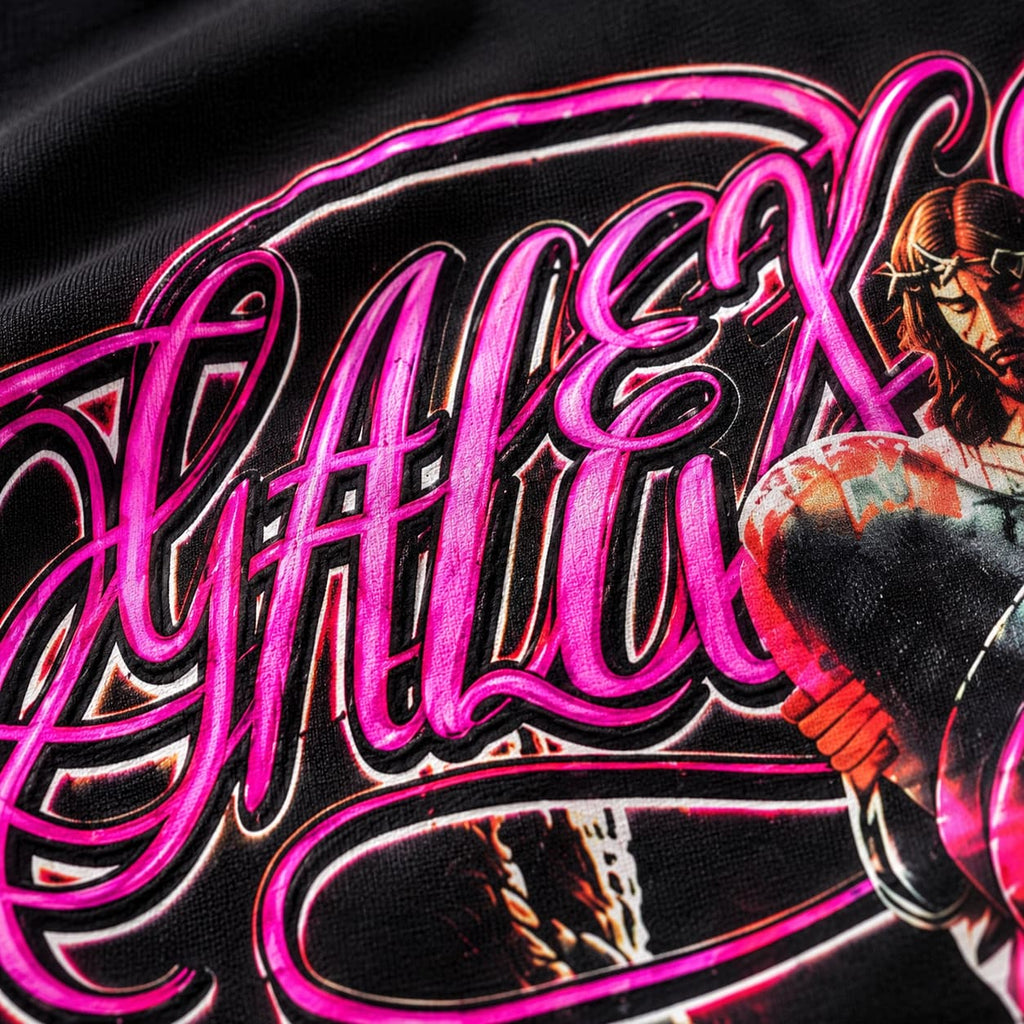 GALEX Leen — Edición Neón | Camiseta Oversize Negra