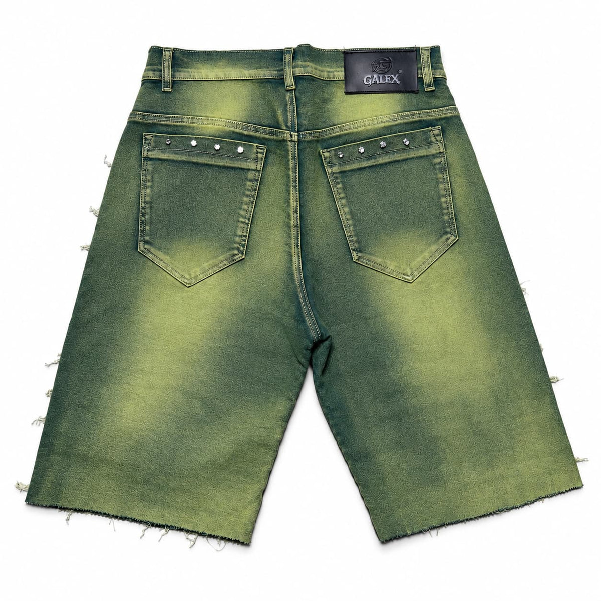 GALEX Barbacha — Edición Selva | Bermuda Jean Destruida Verde