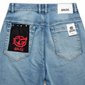GALEX Diamon — Edición Capas | Bermuda Jean Azul Destruida en Capas