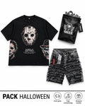Pack Halloween GALEX — Edición Slayers of Nightmares | Camiseta + Bermuda Jean Destruida + Obsequio